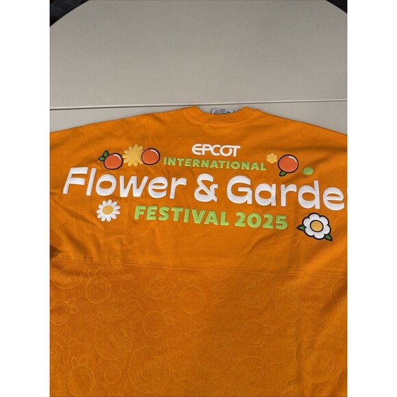 Disney 2025 Epcot Flower Garden Festival Orange Bird Spirit Jersey Shirt XL - Picture 9 of 12